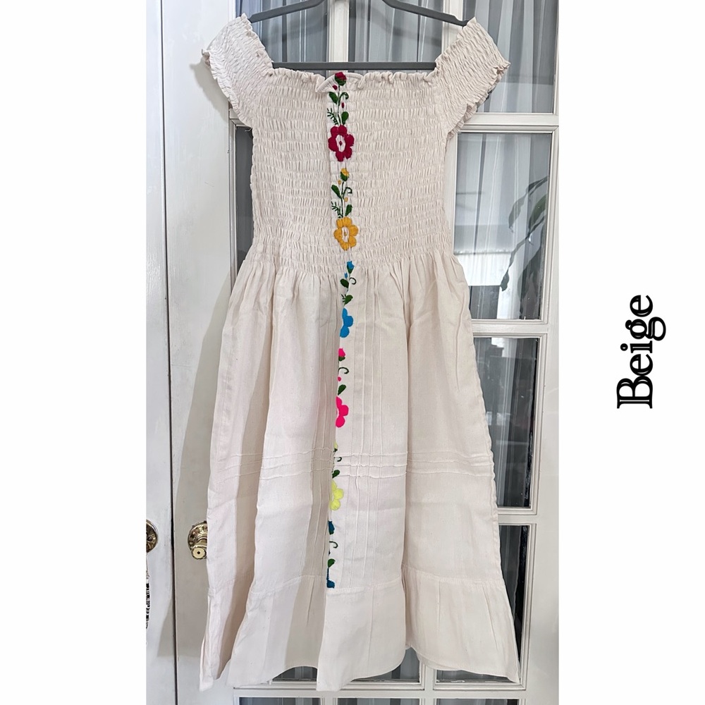 Mexican Embroidered Fit & Flare Dress
